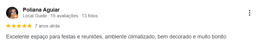 Avaliação de Cliente